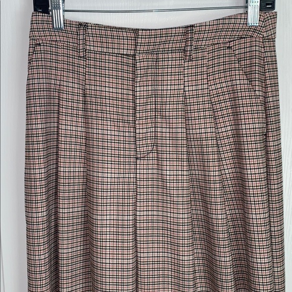 Maeve By Anthropologie The Avery Pleated Wide-Leg Trousers Plaid Edition - Picture 11 of 16